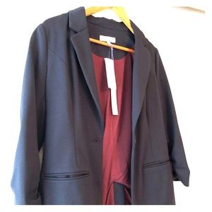 41 Hawthorn Navy Blazer with Maroon Lining